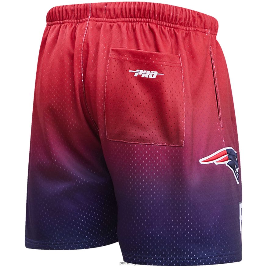 Patriots Jersey pro standard ναυτικό/κόκκινο σορτς ombre mesh άνδρες είδη ένδυσης VPDHTZ1711