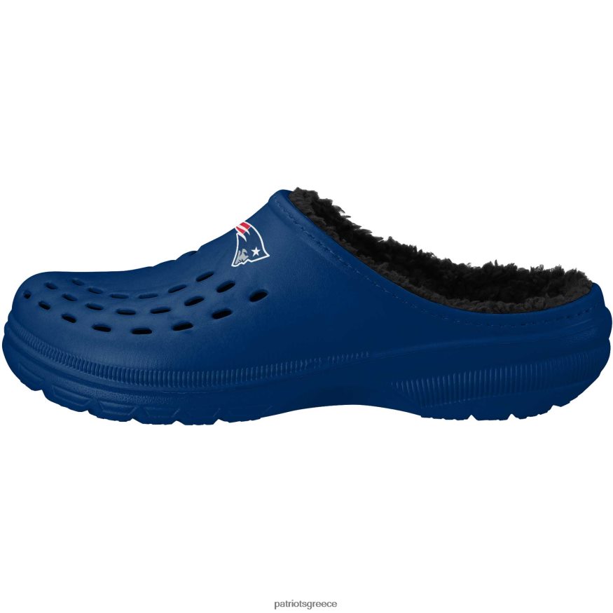 Patriots Jersey παντόφλες τσόκαρα foco navy μεγάλο λογότυπο με επένδυση σέρπα άνδρες είδη υπόδησης VPDHTZ100