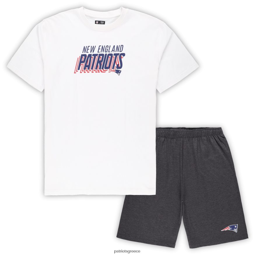 Patriots Jersey concepts sport λευκό/ανθρακί μεγάλο & ψηλό σετ μπλουζάκι και σορτς άνδρες είδη ένδυσης VPDHTZ1752
