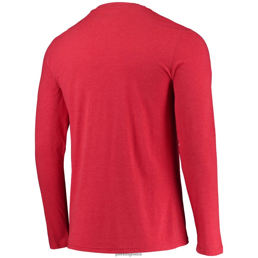 Patriots Jersey concepts sport navy/κόκκινο σετ ύπνου με μακρύ μανίκι μπλουζάκι & παντελόνι άνδρες είδη ένδυσης VPDHTZ1746