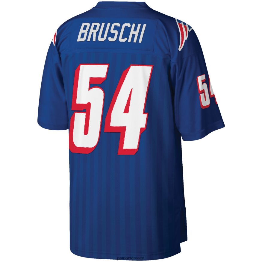 Patriots Jersey Mitchell & ness tedy bruschi royal μεγάλος και ψηλός φανέλα συνταξιούχου παίκτη του 1996 άνδρες είδη ένδυσης VPDHTZ2083