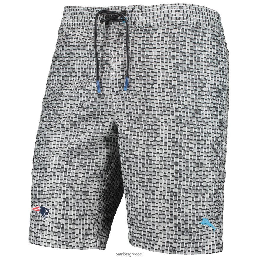 Patriots Jersey σορτς μαγιό tommy bahama γκρι baja geo wave άνδρες είδη ένδυσης VPDHTZ1770