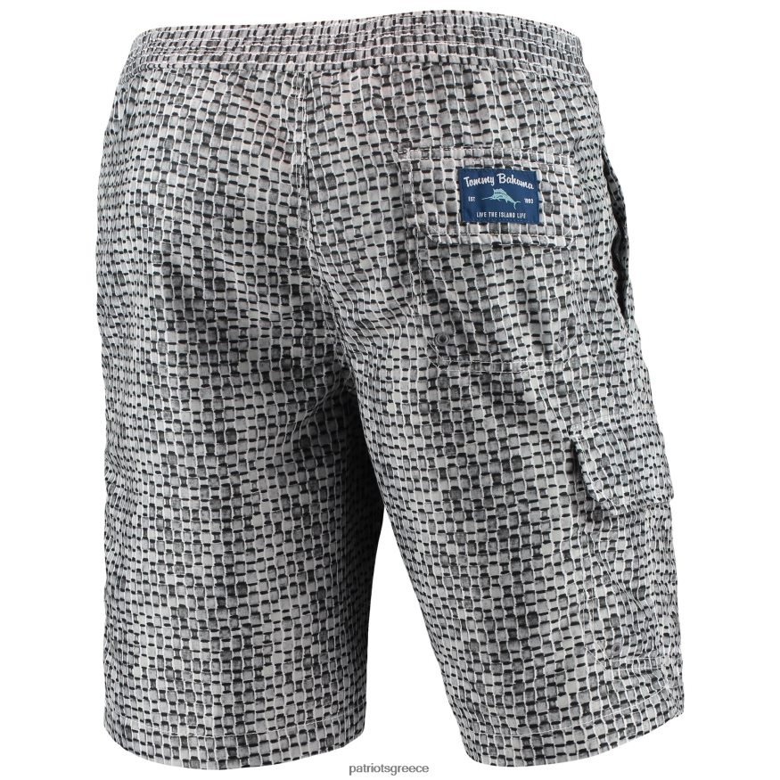 Patriots Jersey σορτς μαγιό tommy bahama γκρι baja geo wave άνδρες είδη ένδυσης VPDHTZ1770