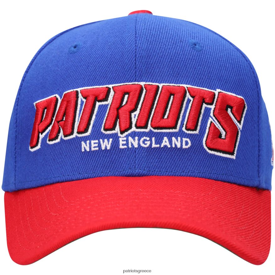 Patriots Jersey Ρυθμιζόμενο καπέλο mitchell & ness royal/κόκκινο τεμαχιστή παιδιά αξεσουάρ VPDHTZ2972