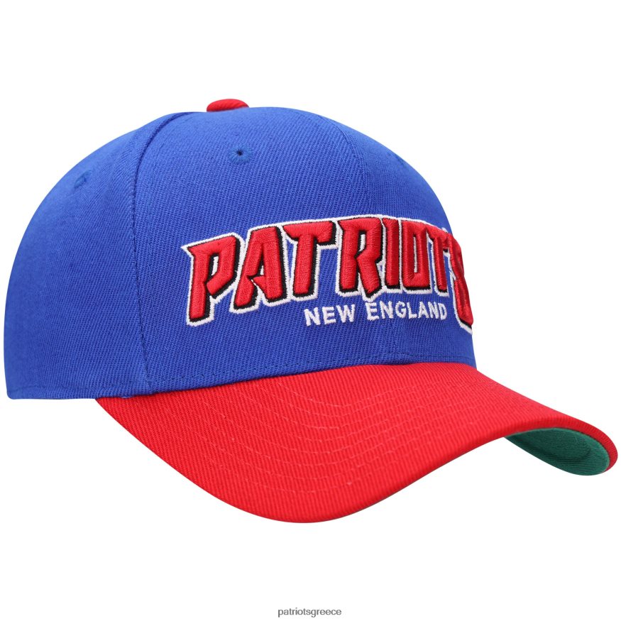 Patriots Jersey Ρυθμιζόμενο καπέλο mitchell & ness royal/κόκκινο τεμαχιστή παιδιά αξεσουάρ VPDHTZ2972