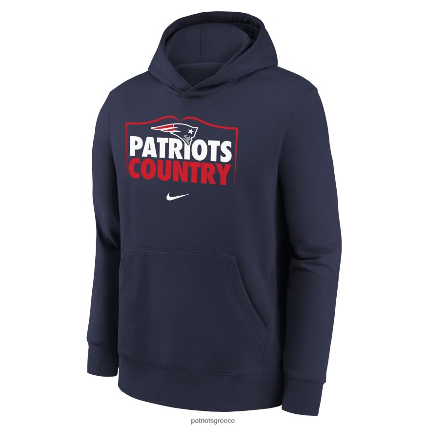Patriots Jersey Φούτερ πουλόβερ της συλλογής Nike Navy Hometown παιδιά είδη ένδυσης VPDHTZ3039