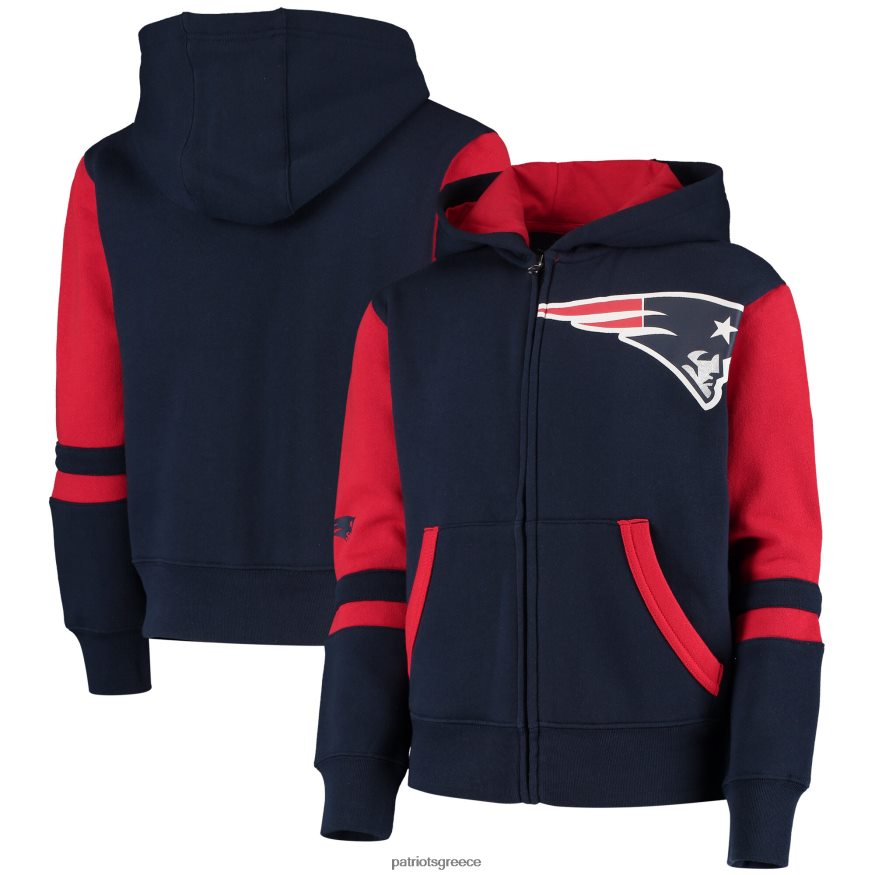 Patriots Jersey Ναυτικό στάδιο με φούτερ με φερμουάρ παιδιά είδη ένδυσης VPDHTZ3021