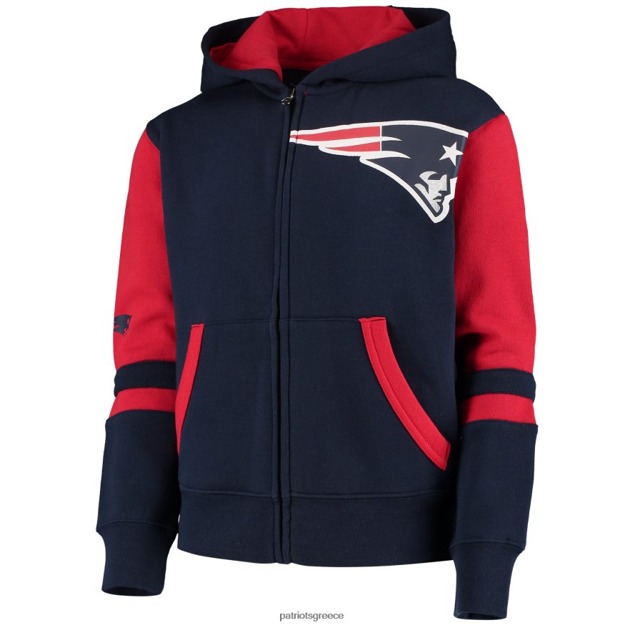 Patriots Jersey Ναυτικό στάδιο με φούτερ με φερμουάρ παιδιά είδη ένδυσης VPDHTZ3021