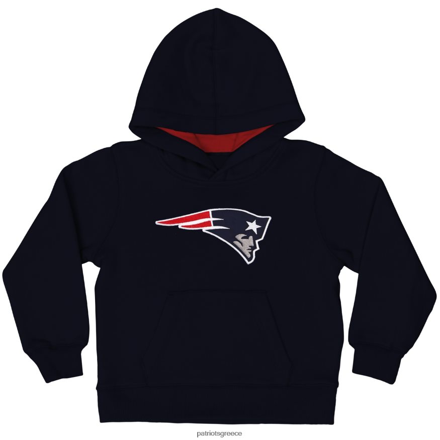 Patriots Jersey Φούτερ με κουκούλα πουλόβερ με λογότυπο για μικρούς ανεμιστήρες - μπλε ναυτικό παιδιά είδη ένδυσης VPDHTZ3026
