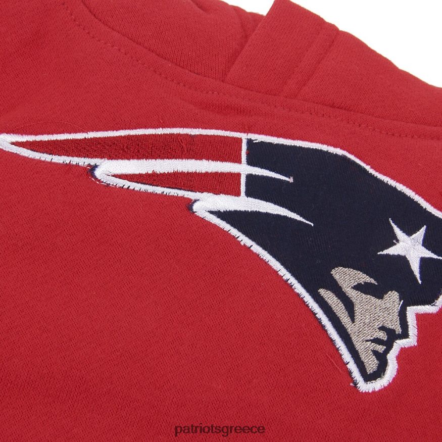 Patriots Jersey κουκούλα με κουκούλα πουλόβερ με λογότυπο με κόκκινο ανεμιστήρα παιδιά είδη ένδυσης VPDHTZ3027