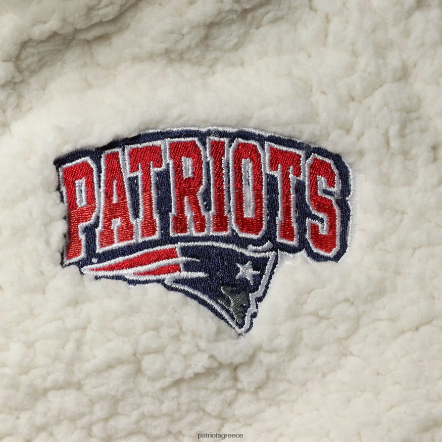 Patriots Jersey Κορίτσια νέας εποχής κρέμα σέρπα φούτερ ρεγκλάν με πλήρες φερμουάρ παιδιά είδη ένδυσης VPDHTZ3043