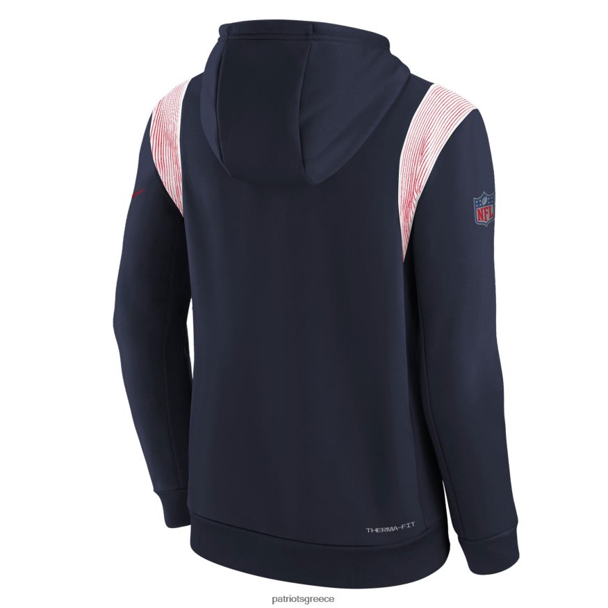 Patriots Jersey Φούτερ πουλόβερ nike navy sideline fleece απόδοσης παιδιά είδη ένδυσης VPDHTZ3035