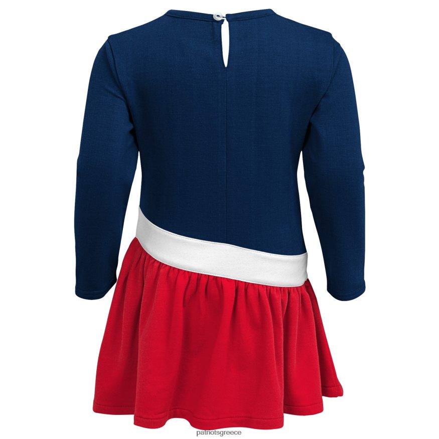 Patriots Jersey κοριτσίστικο φόρεμα φανελάκι ναυτικό/κόκκινο από καρδιά σε καρδιά παιδιά είδη ένδυσης VPDHTZ2940