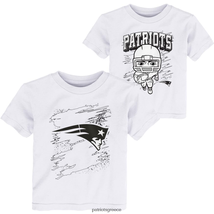 Patriots Jersey Σετ μπλουζών δύο συσκευασιών για νήπιο λευκό χρωματισμό δραστηριότητας παιδιά είδη ένδυσης VPDHTZ3139