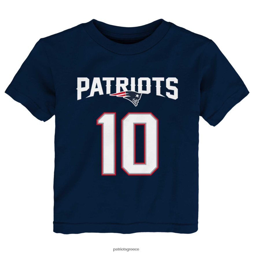 Patriots Jersey μπλουζάκι με όνομα & νούμερο παίχτη για μικρό παιδί mac jones navy mainliner παιδιά είδη ένδυσης VPDHTZ3105
