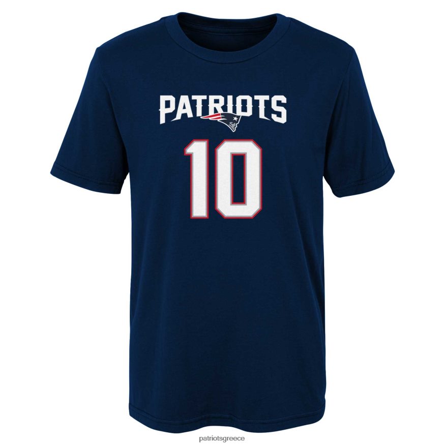 Patriots Jersey μπλουζάκι προσχολικής ηλικίας mac jones navy mainliner παίκτη παιδιά είδη ένδυσης VPDHTZ3110