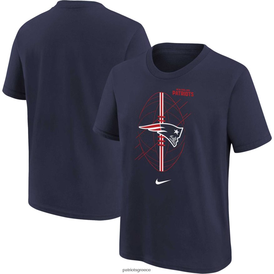 Patriots Jersey t-shirt με εικονίδιο nike navy παιδιά είδη ένδυσης VPDHTZ3099
