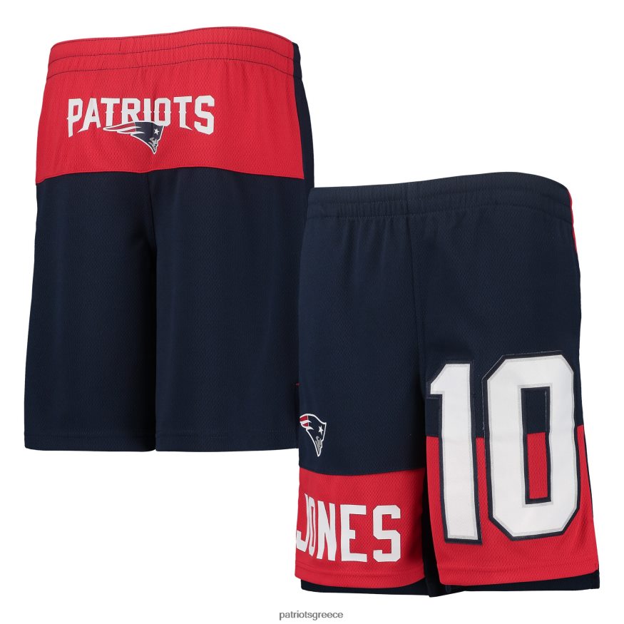 Patriots Jersey σορτς παίκτη mac jones navy name & number παιδιά είδη ένδυσης VPDHTZ3080