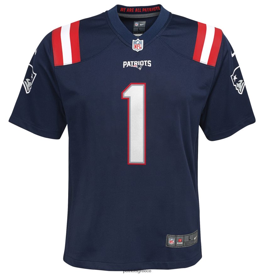 Patriots Jersey φανέλα παιχνιδιών nike cam Newton παιδιά είδη ένδυσης VPDHTZ3053