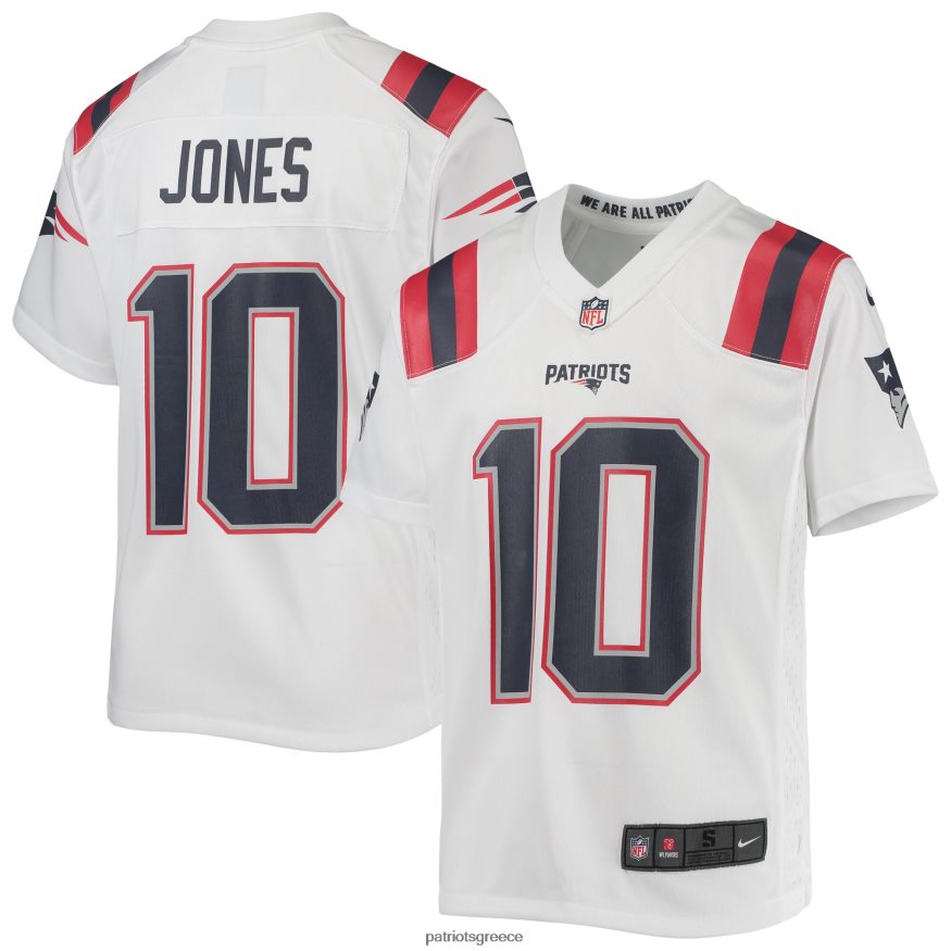 Patriots Jersey λευκή φανέλα παιχνιδιών nike mac jones παιδιά είδη ένδυσης VPDHTZ3054