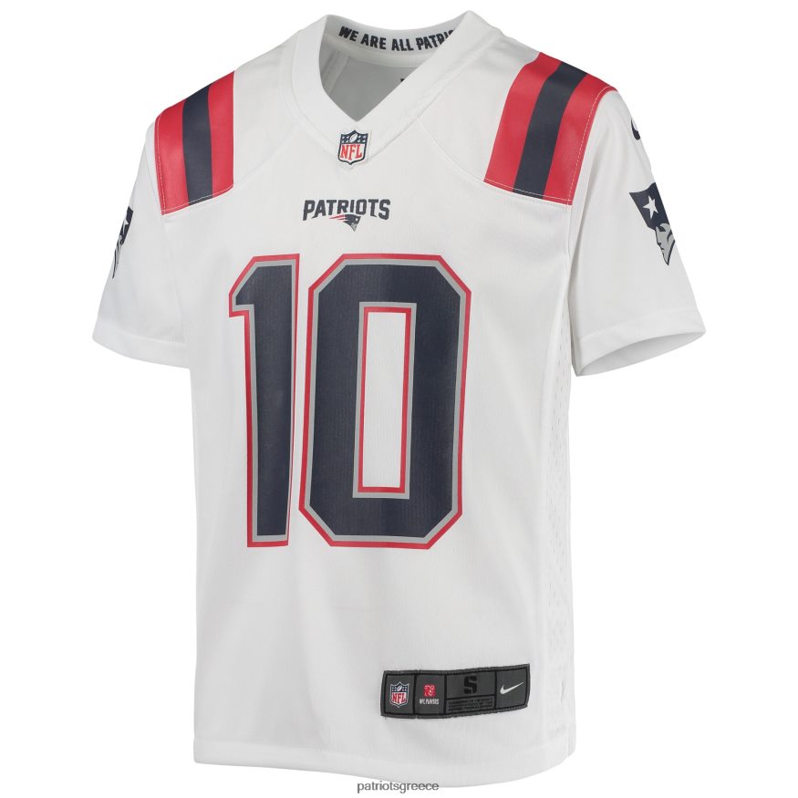 Patriots Jersey λευκή φανέλα παιχνιδιών nike mac jones παιδιά είδη ένδυσης VPDHTZ3054