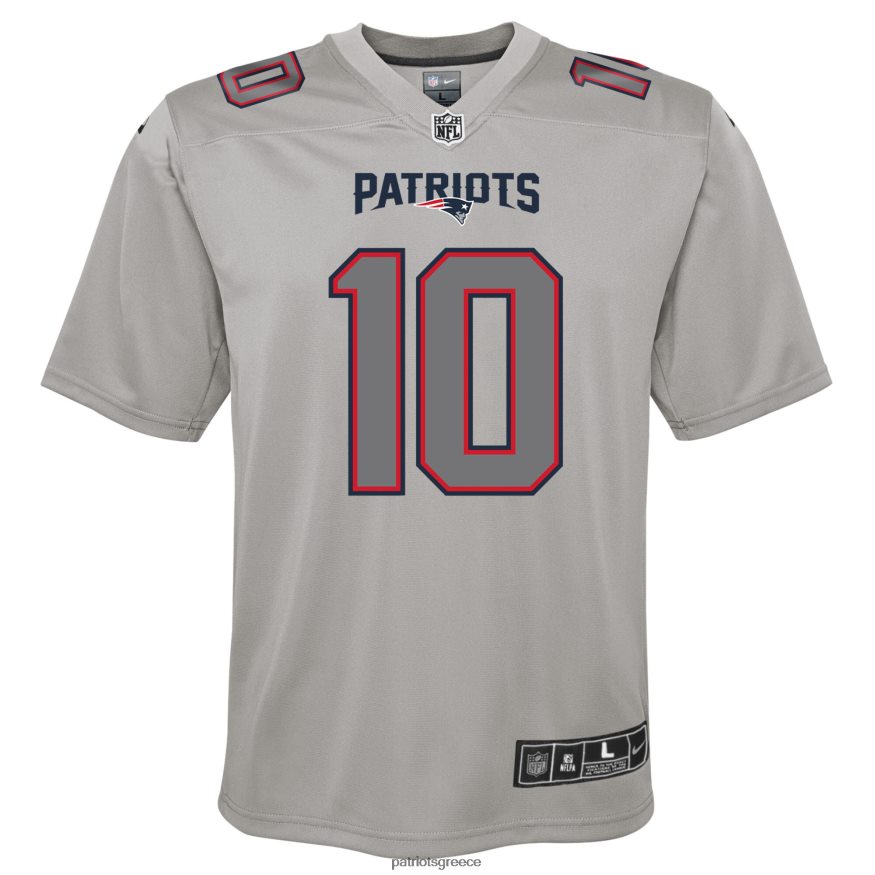 Patriots Jersey φανέλα παιχνιδιών μόδας nike mac jones γκρι ατμόσφαιρα παιδιά είδη ένδυσης VPDHTZ3058