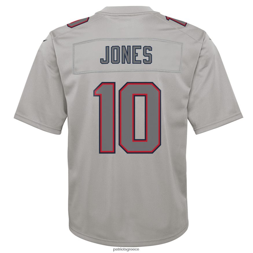 Patriots Jersey φανέλα παιχνιδιών μόδας nike mac jones γκρι ατμόσφαιρα παιδιά είδη ένδυσης VPDHTZ3058