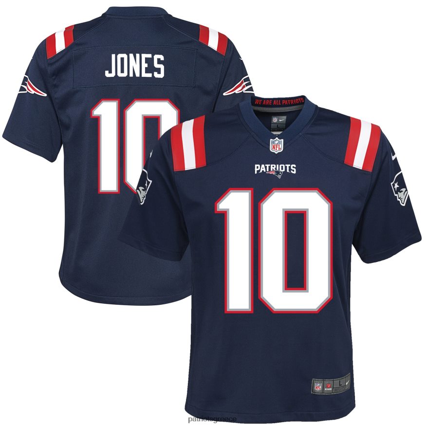 Patriots Jersey φανέλα παιχνιδιών nike mac jones navy παιδιά είδη ένδυσης VPDHTZ3047