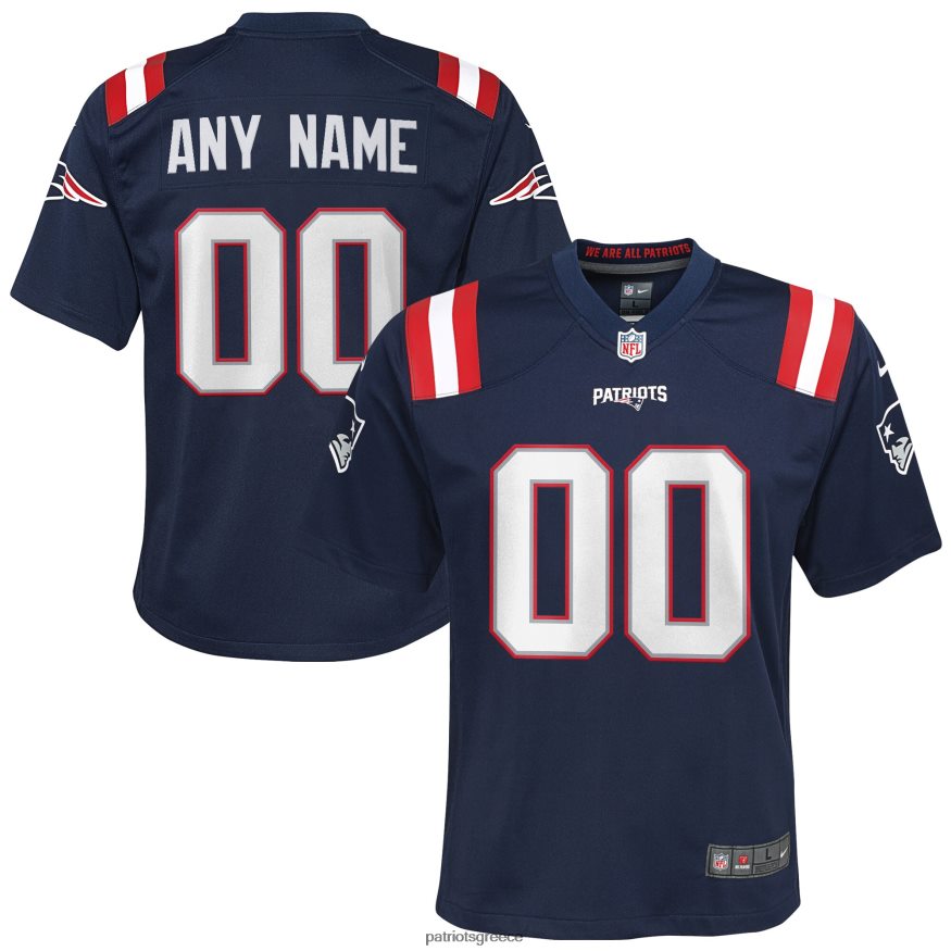 Patriots Jersey φανέλα προσαρμοσμένου παιχνιδιού nike navy παιδιά είδη ένδυσης VPDHTZ3044