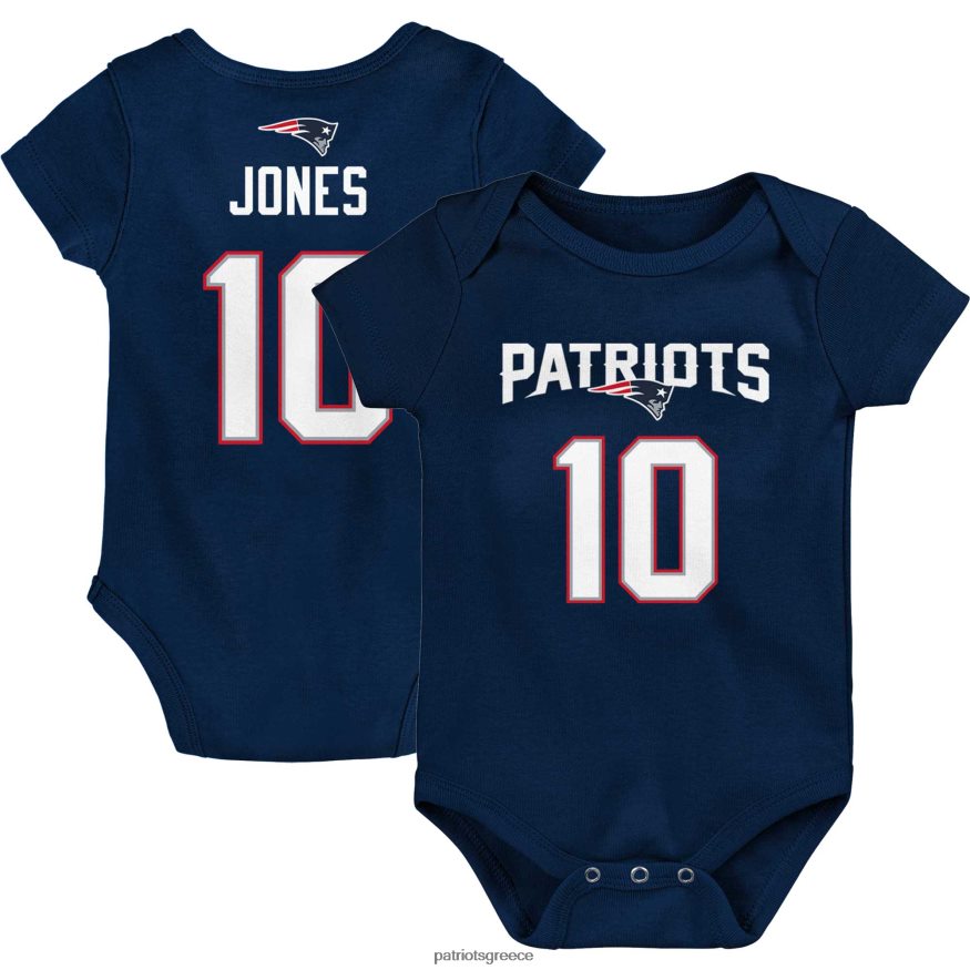 Patriots Jersey φορμάκι για βρέφος mac jones navy mainliner παίκτης όνομα & αριθμός παιδιά είδη ένδυσης VPDHTZ3072