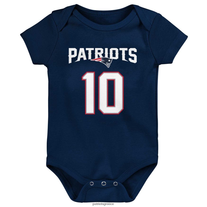Patriots Jersey φορμάκι για βρέφος mac jones navy mainliner παίκτης όνομα & αριθμός παιδιά είδη ένδυσης VPDHTZ3072