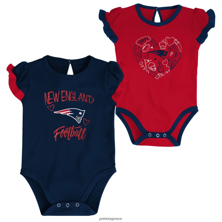 Patriots Jersey νεογέννητο & βρέφος navy/red too much love σετ φορμάκι δύο τεμαχίων παιδιά είδη ένδυσης VPDHTZ3073