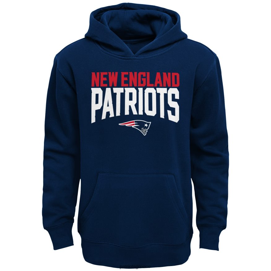 Patriots Jersey Σετ πουλόβερ με κουκούλα και παντελόνι σε ναυτικό/ρεκέδες γκρι βεντάλια παιδιά είδη ένδυσης VPDHTZ3042