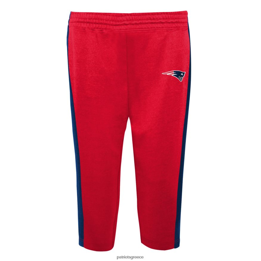 Patriots Jersey Βρεφικό ναυτικό/κόκκινο μικρό kicker μακρυμάνικο κορμάκι & παντελόνι παιδιά είδη ένδυσης VPDHTZ3059